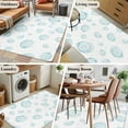 thumbnail image 5 of 2.7'x5' Area Rugs, Turquoise Conch Coastal Indoor Outdoor Area Rug for Living Room Bedroom, Nautical Summer Beach Ocean Sea Washable Bathroom Rugs Kitchen Floor Carpet Mats Home Decor Aesthetic, 5 of 8