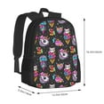 thumbnail image 3 of Daiia Rainbow Unicorn And Cat Icecream Backpack for Men and Women -Durable Backpack Large Capacity, Water-Resistant Bag with Adjustable Straps and Laptop Compartment, 3 of 9