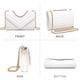 thumbnail image 2 of Bandolera Dasein para mujer, pequeña, acolchada, blanca, 2 of 6