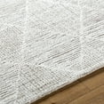 thumbnail image 6 of Hauteloom Zonta Wool Living Room, Bedroom Area Rug - Bohemian, Transitional - Light Silver, Silver Gray, Warm Gray - 2' x 3', 6 of 7