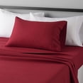 thumbnail image 1 of Lightweight Super Soft, Wrinkle-Free, Easy Care Microfiber 4-Piece Bed Sheet Set with 14-Inch Deep Pockets, Full, Bright White, Solid, 1 of 7