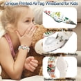 thumbnail image 4 of YUNOVA Waterproof AirTag Bracelet for Kids, Soft Silicone Air Tag Hidden Holder Case Compatible withAirtag, Adjustable Anti-Lost Printed Strap GPS Traker for Toddler Child(2 Pack), 4 of 6