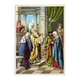 thumbnail image 1 of The Priest Gives His Blessings to the Baby Jesus- Fine Art Canvas Print (20" x 30"), 1 of 1