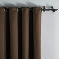 thumbnail image 4 of Home Soft Things Solid Blackout Curtains/Drapes Thermal Insulated Grommet Darkening Curtains, 2 Curtains and 2 Tiebacks Set - Chocolate - 54 x 63 inches, 4 of 7