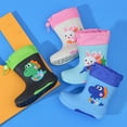 thumbnail image 5 of Otqutp Boys Girls Dinosaur Rain Boots Non-Slip Waterproof Easy-On Rubber Boots Adjustable Outdoor Playing Rainboots, 5 of 5