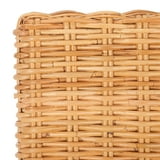 SAFAVIEH Tobie Rattan Counter Stool – 24 Inch Seat Height, Natural White Wash, Coastal Style Kitchen Stool