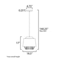thumbnail image 5 of ET2 Lighting - Phoenix - 9W 1 LED Pendant-17 Inches Tall and 18.5 Inches, 5 of 5