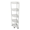 thumbnail image 1 of Siruishop Rolling Storage Cart Kitchen Shelf Organizer Multi Layer Bathroom Standing Shelf for Cabinet Kitchen Laundry Rooms Countertop 5 layer, 1 of 8