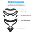 thumbnail image 3 of 7 in 1 PU Leather Foam Face Mask Replacement Pad Comfort Accessories Kit for Quest 2-Black, 3 of 8