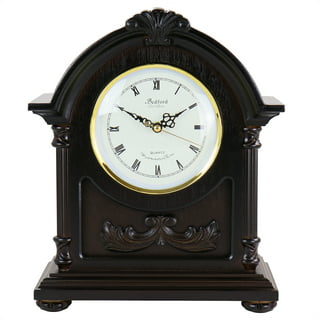Bedford Clock Collection Weathered Chocolate Wood 25 Wall Clock