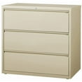 thumbnail image 4 of Lorell 3-Drawer Putty Lateral Files 42" x 18.6" x 40.3" - 3 x Drawer(s) for Ball-Bearing Suspension, 4 of 4