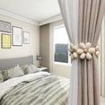 thumbnail image 4 of 2 lazos para cortinas, hebillas para cortinas, lazos para cortinas, bonitos lazos para cortinas con flores, cuerda decorativa para tratamiento de ventanas de dormitorio, 4 of 5