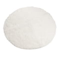 thumbnail image 1 of Tapis Rond en Peluche, Facile à Nettoyer Tapis Rond en Peluche Blanc pour Salon, 1 of 8