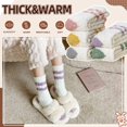 thumbnail image 3 of 6Pairs Fuzzy Cozy Socks for Women,Soft Fluffy Slipper Warm Sleep Socks Non Slip, 3 of 6