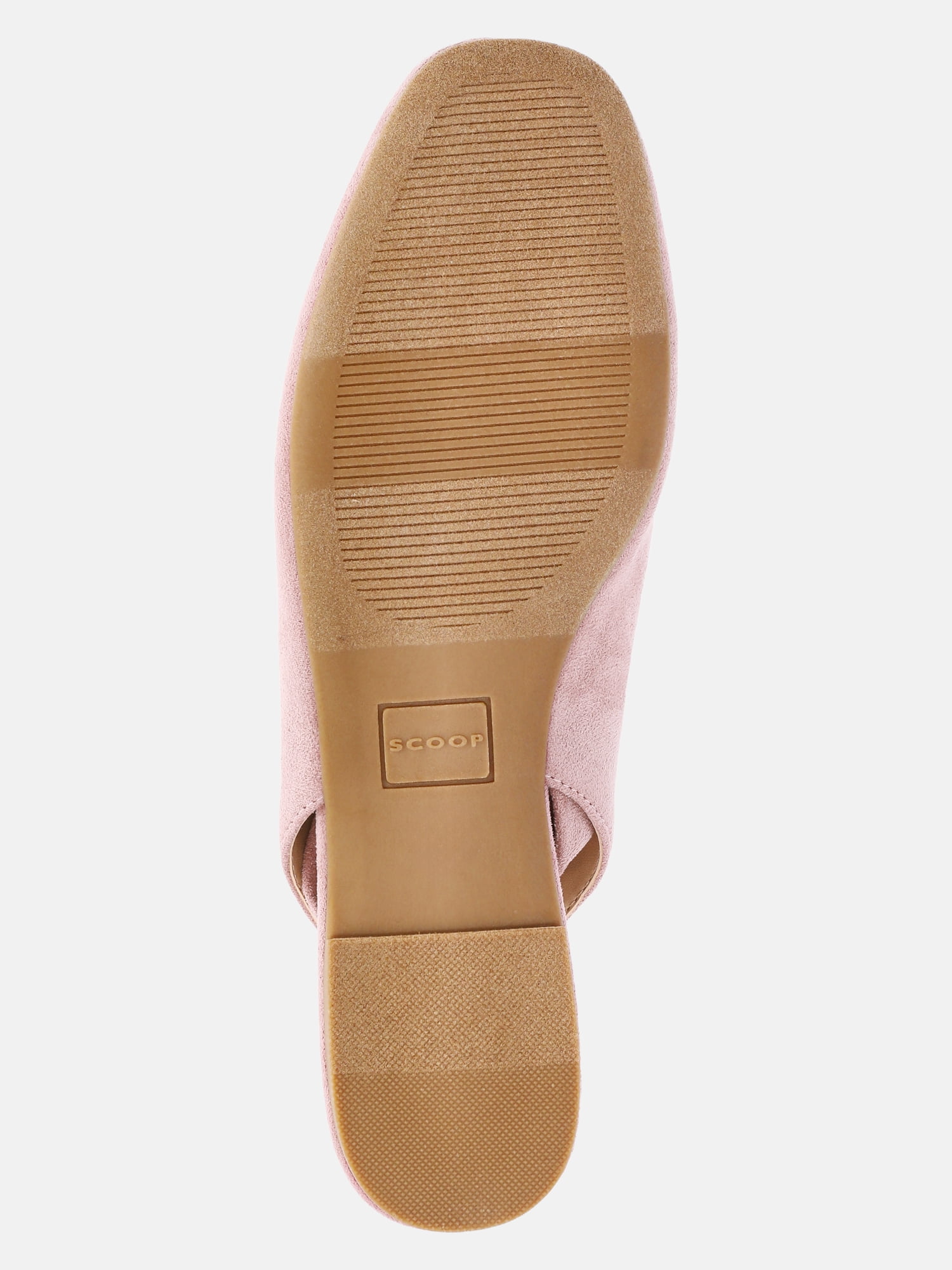 Scoop Women's Faux Suede Ankle Wrap Ballet Flats