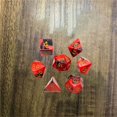 thumbnail image 5 of iju7gthy Bits Game Acrylic Beautiful 7 Piece Set Of Dice And Dungeon DND Two Color Dice Running Group Dice Set Game Dice Desktop rationB, 5 of 5