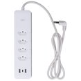 thumbnail image 2 of Smart Power Strip for Tuya WiFi Surge Protector with 4 Individually Controlled Outlets 2 USB and 1 Type C Port 10A 250V Brazil Plug, 2 of 5
