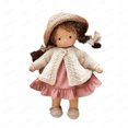 thumbnail image 4 of TUTUnaumb Muñeca Waldorf navideña de punto, muñeca de peluche, muñeca de esmalte para bebé con lazo, juguete de peluche para niña, regalo de cumpleaños de Navidad para niños, decoración navideña,, 4 of 5