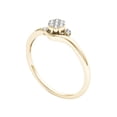 thumbnail image 2 of 1/10 Carat T.W. Diamond Bypass Cluster 10kt Yellow Gold Engagement Ring, 2 of 5