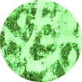 thumbnail image 1 of Ahgly Company Indoor Round Abstract Green Modern Area Rugs, 5' Round, 1 of 4