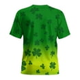 thumbnail image 4 of Mens St Patricks Day Shirt Shamrock Graphic T-Shirt Novelty Short Sleeve Shirts Casual Round Neck Tops Summer Basic Tees, 4 of 8