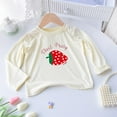 thumbnail image 2 of Ahuyic Toddler Kids Loose Top, Casual Long Sleeve Blouse For Autumns And Winter, Toddler Kids Loose Casual Solid Color Print Long Sleeved Round Neck Top, 2 of 4
