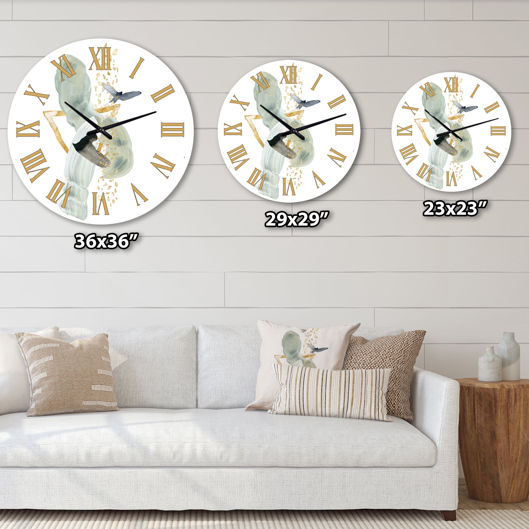 Designart 1 in Quartz Modern/Contemporary Wall Clock