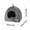 Black, variant on JingChun Cat Bed Cave for Indoors,Cat House Tent Bed with Removable Washable Cushioned Pillow, 2-in-1 Kitten Beds for Indoor Kittens,Pet Bed