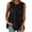 Black, variant on Womens Sleeveless Blouses Tiered Ruffle Round Neck Flowy Dressy Work Office Shirts Summer Casual Loose Swing Keyhole Back