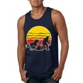 thumbnail image 2 of Wild Bobby Sunset Silhoutte Unicorn and Sasquatch Men Tank Top, 2 of 6