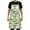 Cartoon Cute Crocodile, variant on Limes and Jasmine Flowers Kitchen Apron with 2 Pockets Adjustable waterproof Cooking Aprons for Women Men Chef