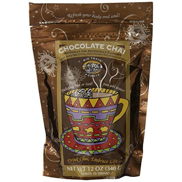 Big Train Chai Tea Mixes, Chocolate Chai, 12 Oz