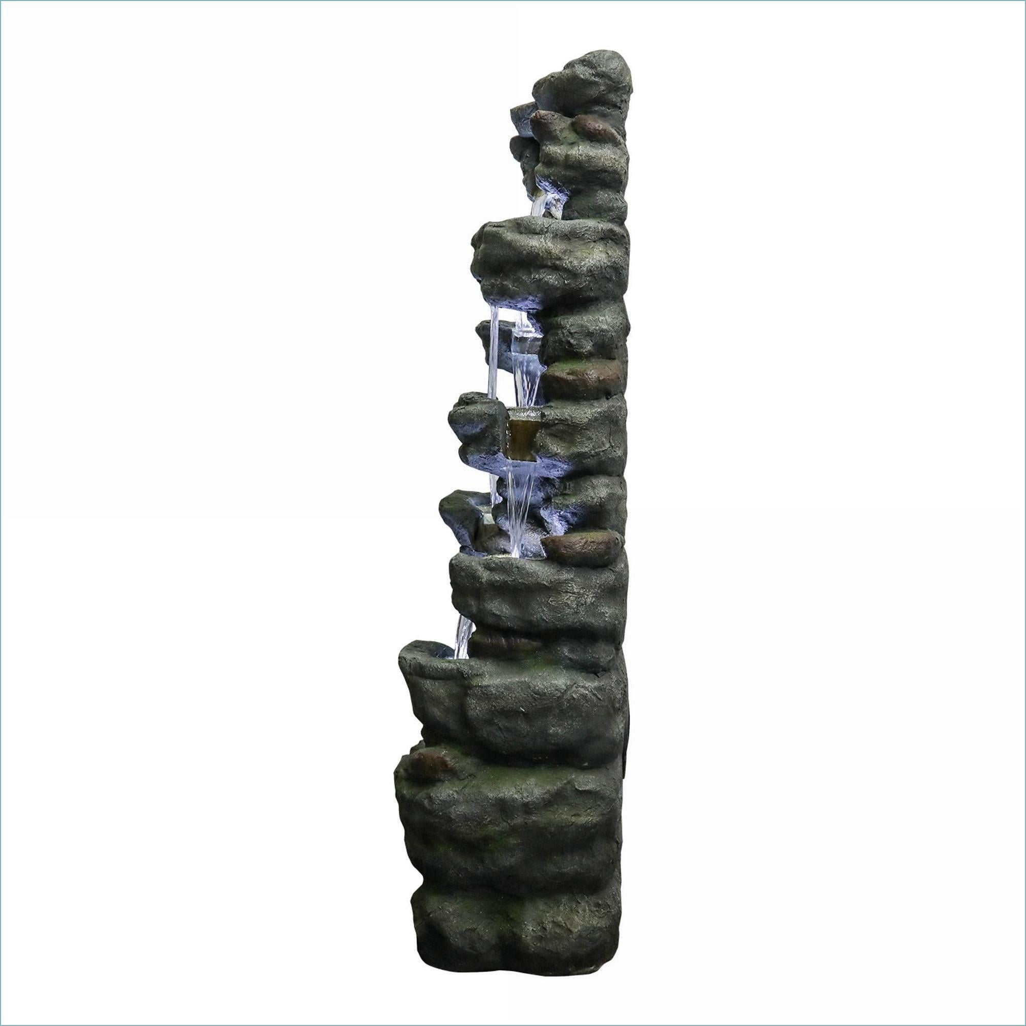 Fountains 51" H Multi-Layer Outdoor Garden Patio Fountain | Resin | Tiered