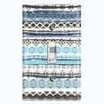 thumbnail image 1 of Metal Light Switch Plate Cover Ethnic Aztec Tribal Art Pattern Blue SFR060, 1 of 13