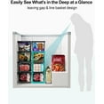 thumbnail image 5 of Freezer Organizer Bins - 8 Pack Small Stackable Deep Freezer Organizer Bins for 7 Cu.Ft Freezers Easy Get Bottom Foods without Digging, Chest Freezer Organizer Prevent Frozen Food Waste, Black, 5 of 12