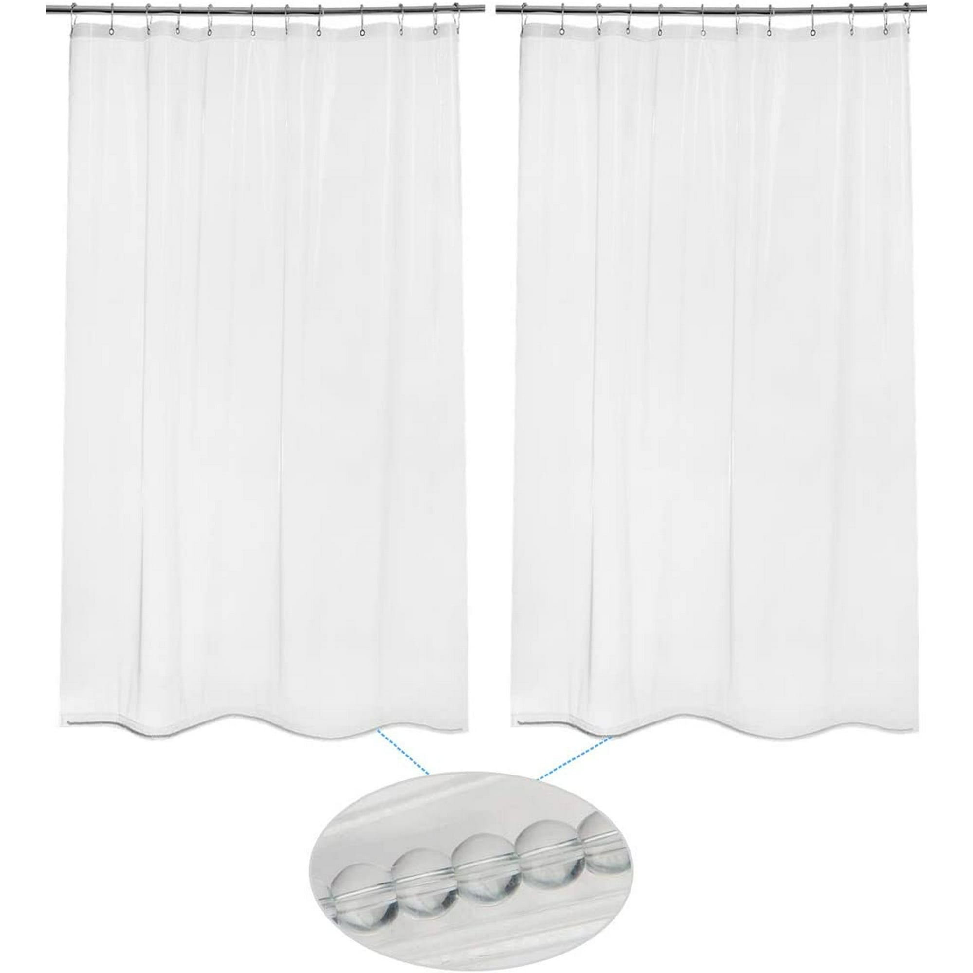 2 Pack Thin Shower Curtain Liners 72 X, How To Hang A Heavy Shower Curtain