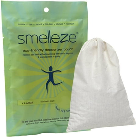 SMELLEZE Reusable Lab Smell Removal Deodorizer Pouch: Destroys Odor Without Chemicals in 300 Sq. ft.