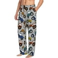 thumbnail image 6 of Salouo Color Tractor Print Pajama Pants for Men, Lounge Pants Elastic Waistband Casual Men's sleepwear Loungewear Sleep Pajama Pant -Large, 6 of 7