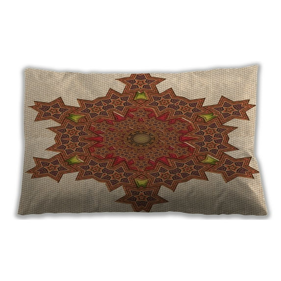 Ahgly Company Indoor Rectangular Contemporary Lumbar Throw Pillow, 13 inch by 19 inch