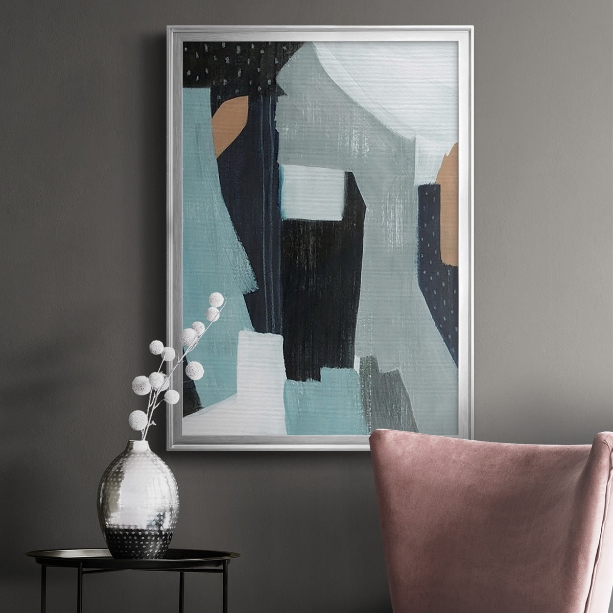 Tangerine Lagoon I Premium Framed Print, in Gold, Black, or Silver - Ready to Hang