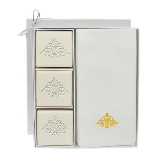 Carved Solutions Eco Luxury Courtesy Gift Set-G-Damask Soap