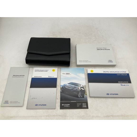 2013 Hyundai Sonata Owners Manual Set with Case OEM J01B19043