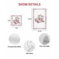 thumbnail image 7 of Easter Bunny Roses Kitchen Dish Towels for Drying Dishes Set of 3, Pink Floral Spring Botanical Waffle Weave Microfiber Hand Tea Bathroom Towels Quick Dry & Absorbent Towel 12x12, 7 of 7
