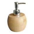 thumbnail image 1 of Dispensador de jabón de manos de bambú, rellenable, para aceites de , champú, jabón para platos, botella vacía para ducha, oficina, repuesto, 1 of 9
