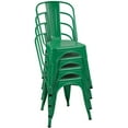 thumbnail image 6 of Vineego Metal Dining Indoor-Outdoor Use Waterproof Folding & Stacking Chairs, Green (+ Set of 4), 6 of 7