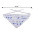 thumbnail image 3 of Unique Bargains 1 Pc French Lace Triangle Bandana Butterfly Turban Crochet Hair Scarf for Women Beige Purple, 3 of 5