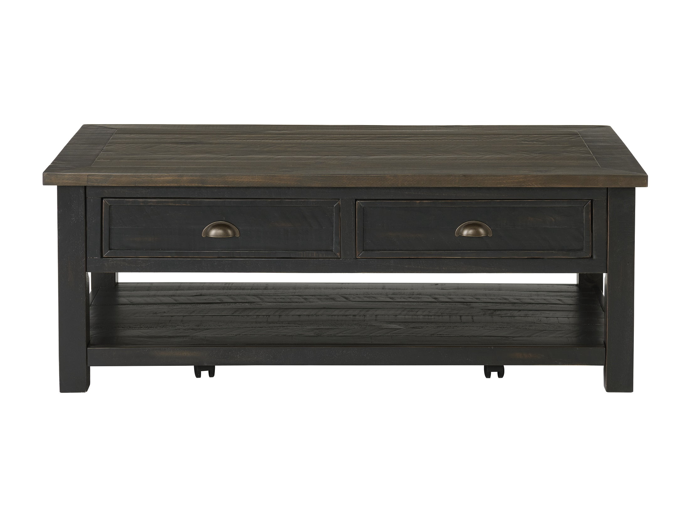 Martin Svensson Home Monterey 50" Coffee Table, Black and Brown