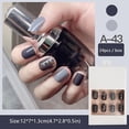 thumbnail image 4 of Set de 24 piezas cortas de uñas acrílicas, estilo dulce y fresco, 4 of 4