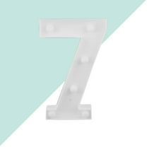 LEORX Number Lights Decoration White LED Night Light for Special Events