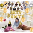 thumbnail image 5 of Dog Birthday Party Supplies Dog Paw Print Balloons Foil Balloons Lets Pawty Letters DIY Balloon Kit for Party Decorations, 5 of 7